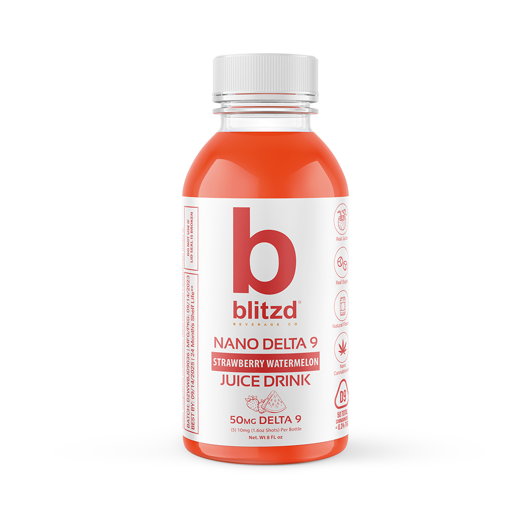 Blitzd Beverage Co Beverages Strawberry Watermelon Delta 9 Juice