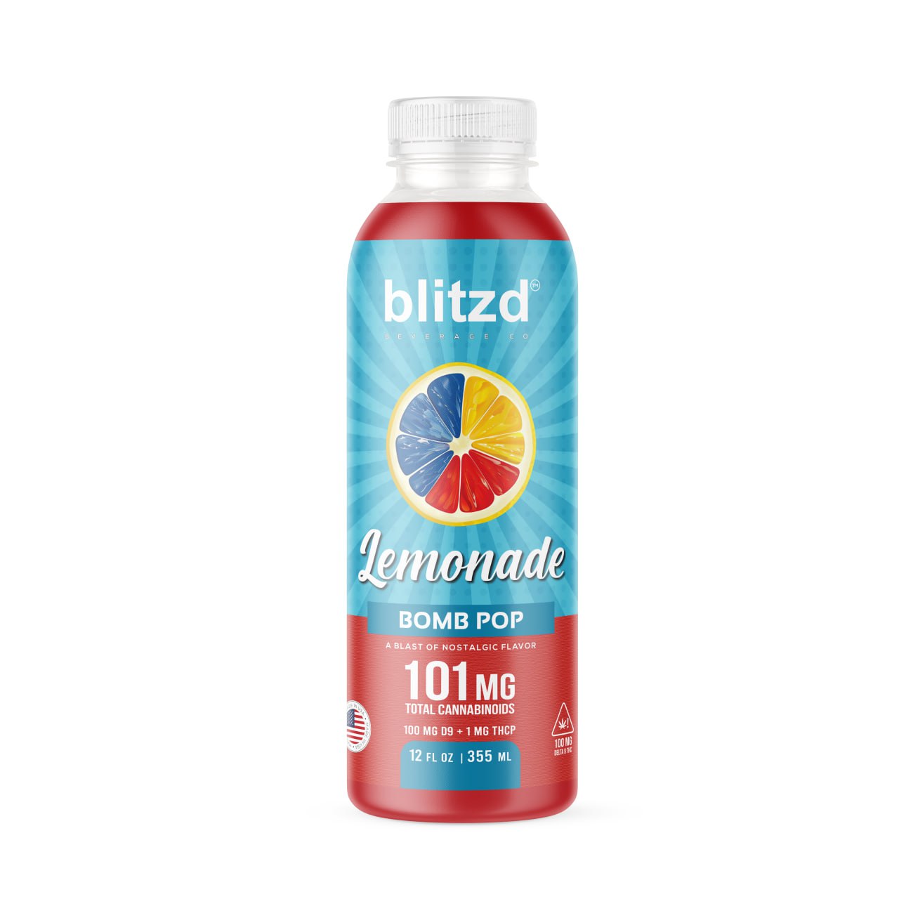 Blitzd Beverage Co Bomb Pop THC Lemonade - 12 FL OZ