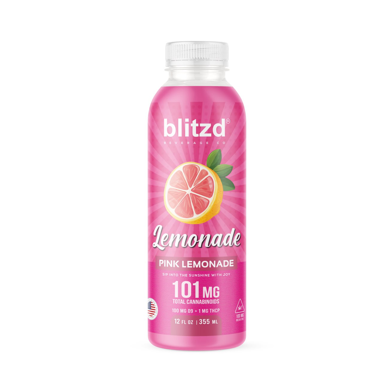 Blitzd Beverage Co Pink Lemonade THC Lemonade - 12 FL OZ