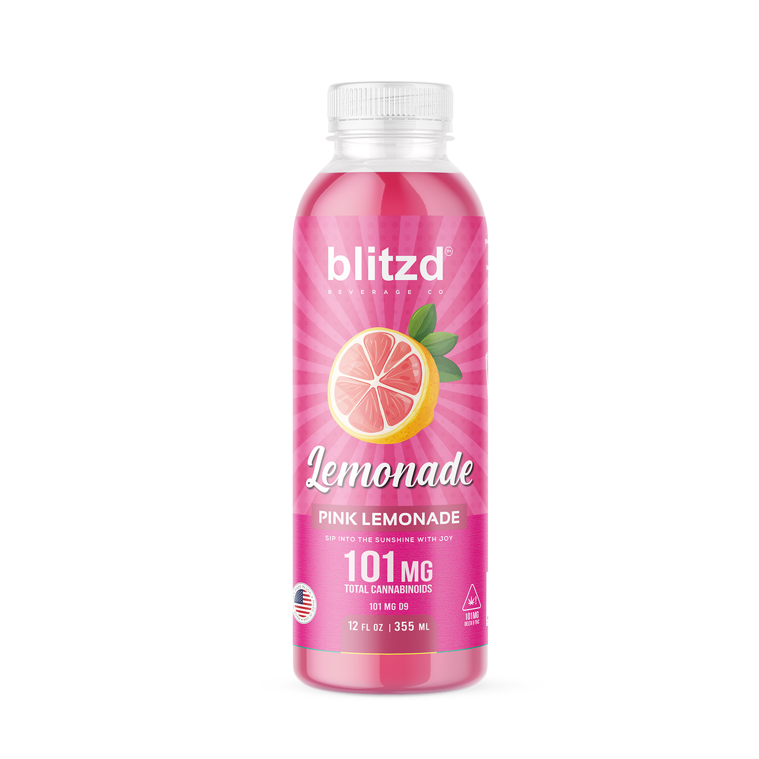 Blitzd Beverage Co Pink Lemonade THC Lemonade - 12 FL OZ
