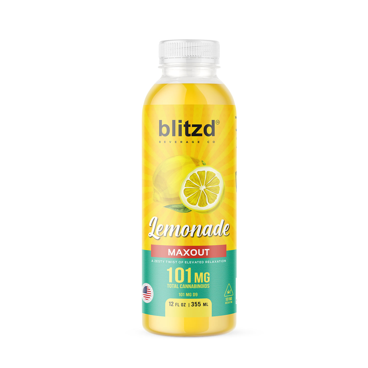 Blitzd Beverage Co Maxout THC Lemonade - 12 FL OZ