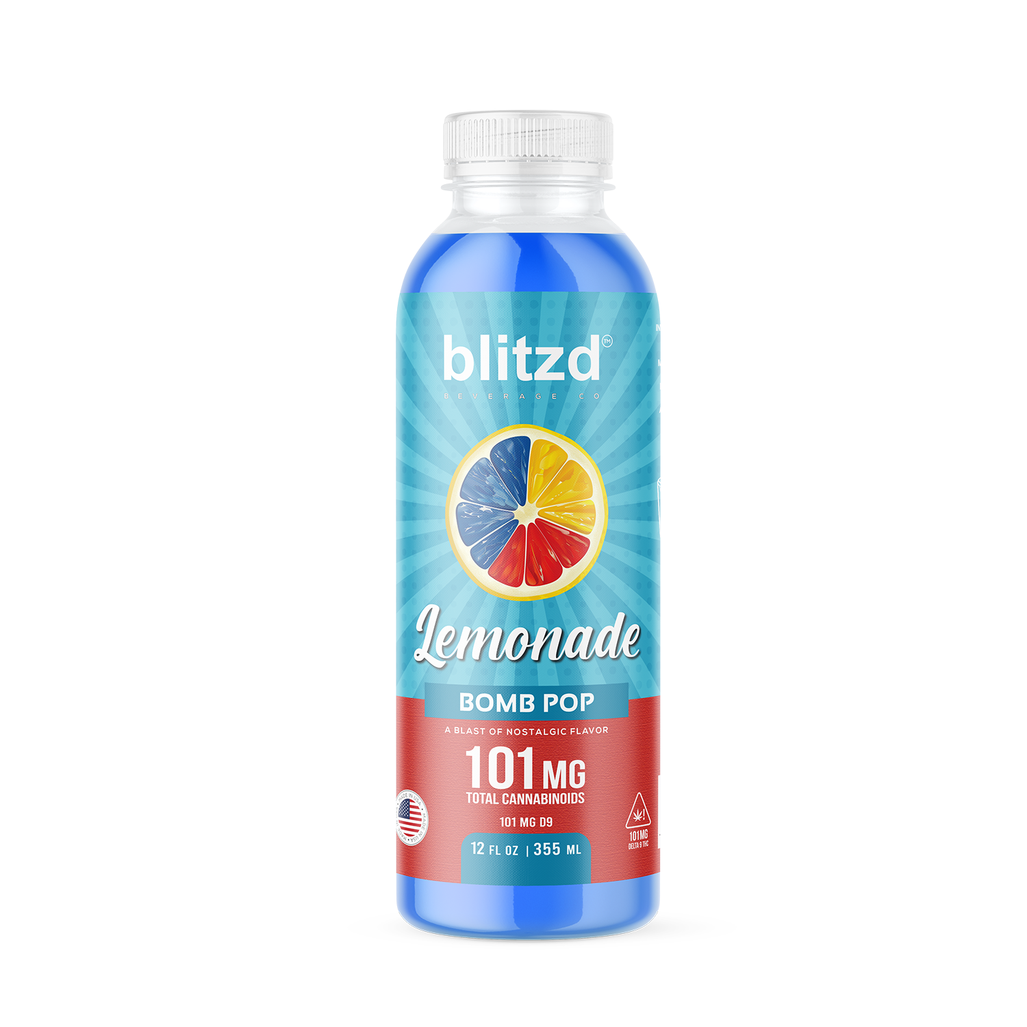 Blitzd Beverage Co Bomb Pop THC Lemonade - 12 FL OZ