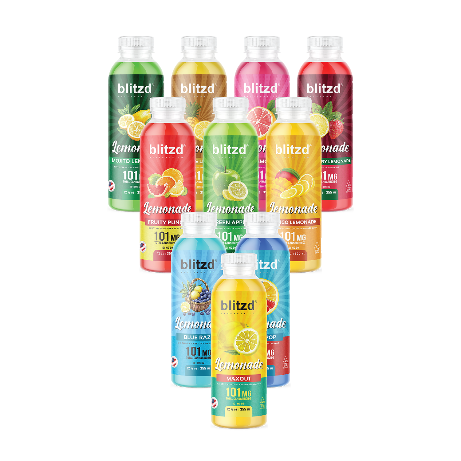 Blitzd Beverage Co THC Lemonade - 12 FL OZ
